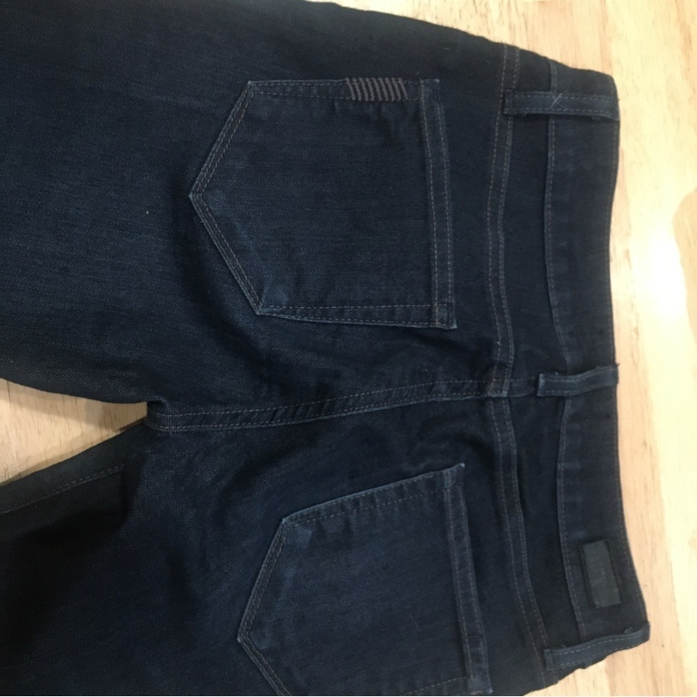 PAIGE double zipper edgy goth dark wash skinny jeans size 25 - Picture 3 of 5